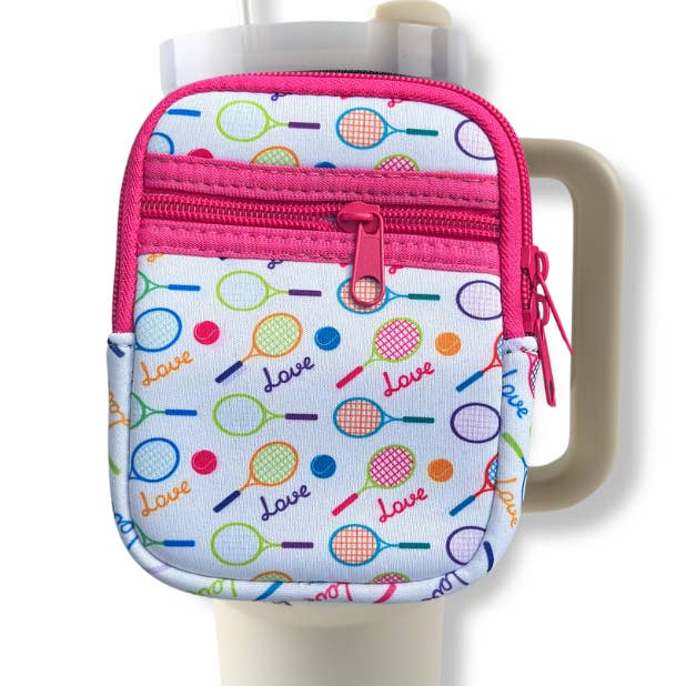 Funda para botella de agua de tenis, color rosa para venta al por mayor de Born to Rally