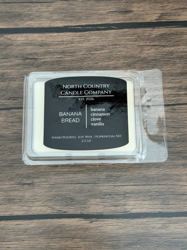 Banana Bread Wax Melts for wholesale by North Country Candle Company