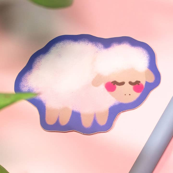 Adesivo Sally Pecora per la vendita all'ingrosso da parte di Whimsydew Art