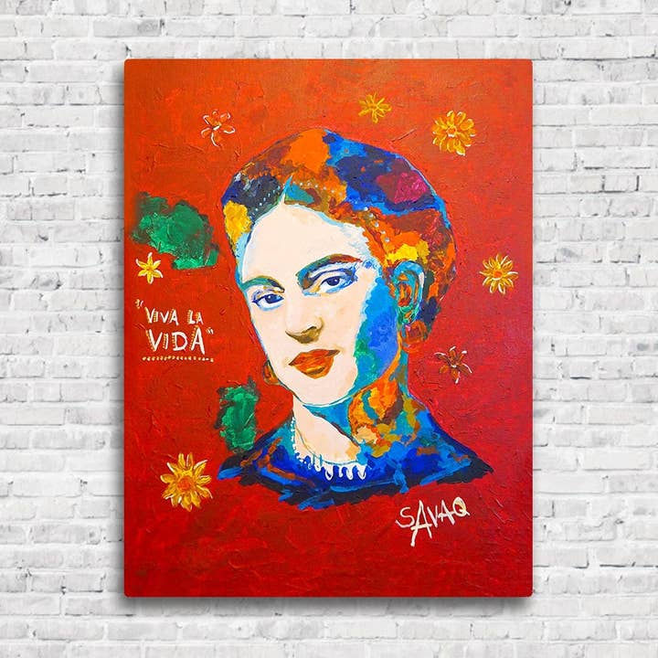 SAVAQ - Wholesale Art print - Frida Kahlo, Painting Printed On Canvas Wall Art Picture For Room Decor, Modern Artwork,music Poster (no Framed)0