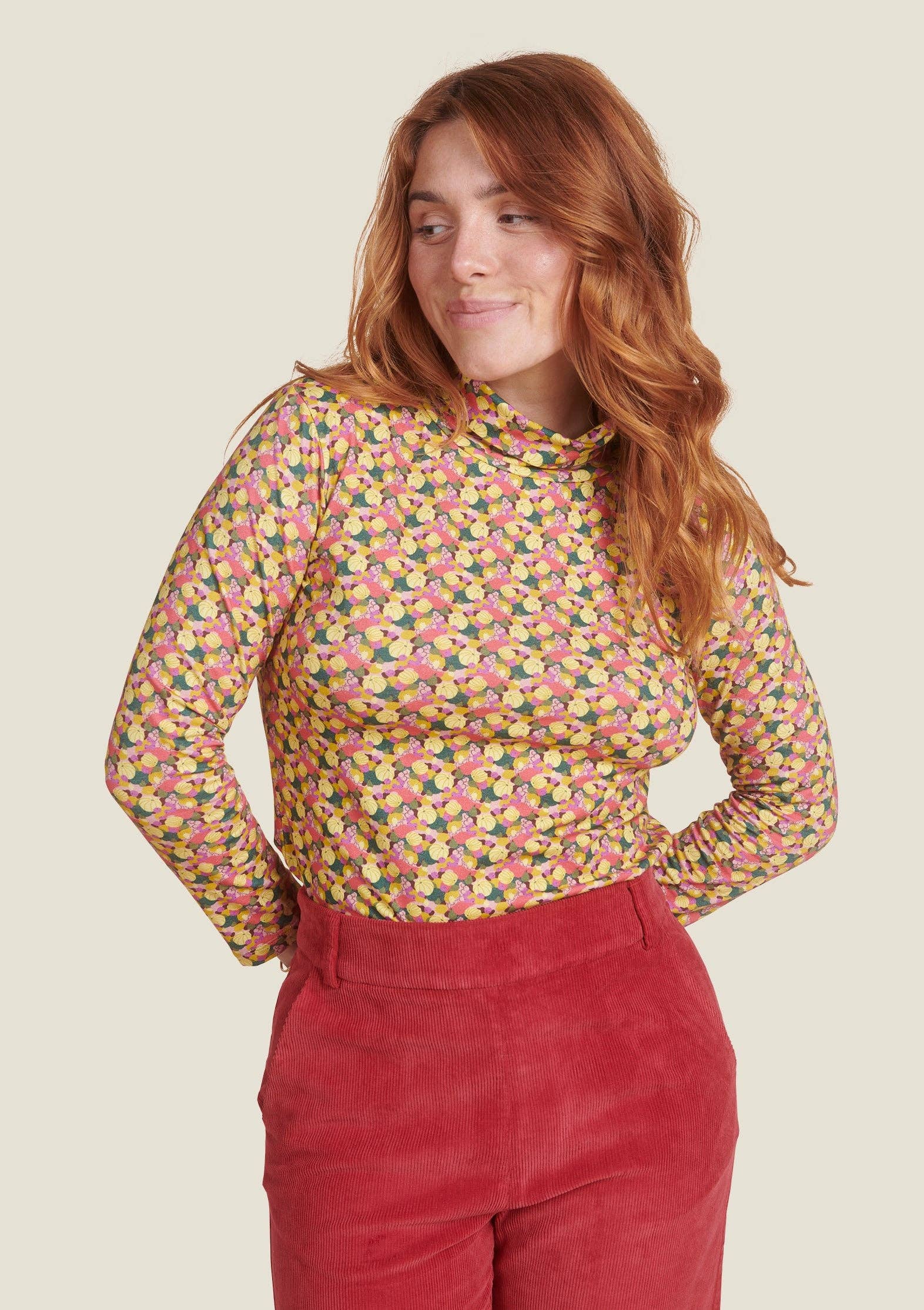 MADE IN SENS - Wholesale Blouse - Women's - TECRO MULTICOLORED WALKWAY1