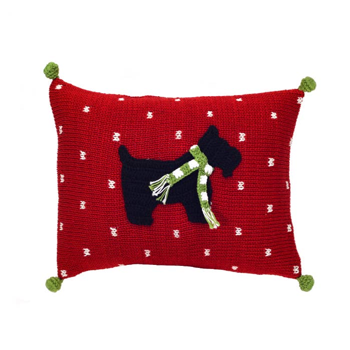 Melange Collection - Wholesale Throw/Decorative Pillow - Scottie Dog Mini Pillow