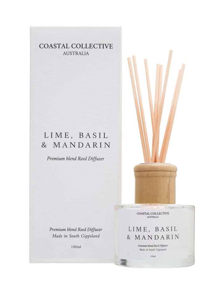 100ML DIFFUSER - LIME, BASIL & MANDARIN for wholesale by Coastal Collective Australia