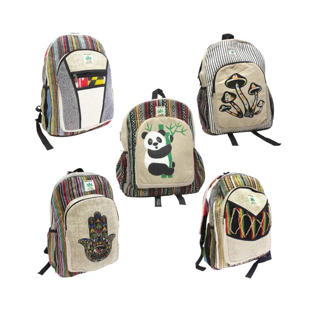 Earths Elements Wholesale - Vente Sac à dos – unisexe - Sac à dos en chanvre1