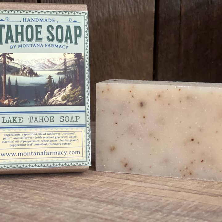 Lake Tahoe Vintage handmade Forest bathing keepsake soap CA for wholesale by Montana Farmacy