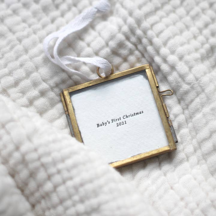Belinda Love Lee Paperie - Wholesale Christmas Decoration - Blank Ornament, Letterpress Christmas Hanging Ornament