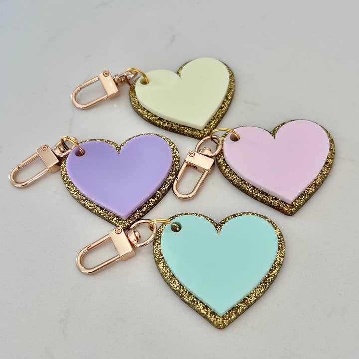 Palmy Pineapple - Wholesale Keychain - Women's - Heart Keychains3