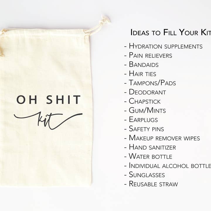 Where There Is Love - Wholesale Party Favor Bag/Box - Oh Shit Kit Recovery Bags | Minimalist Wedding Favors2