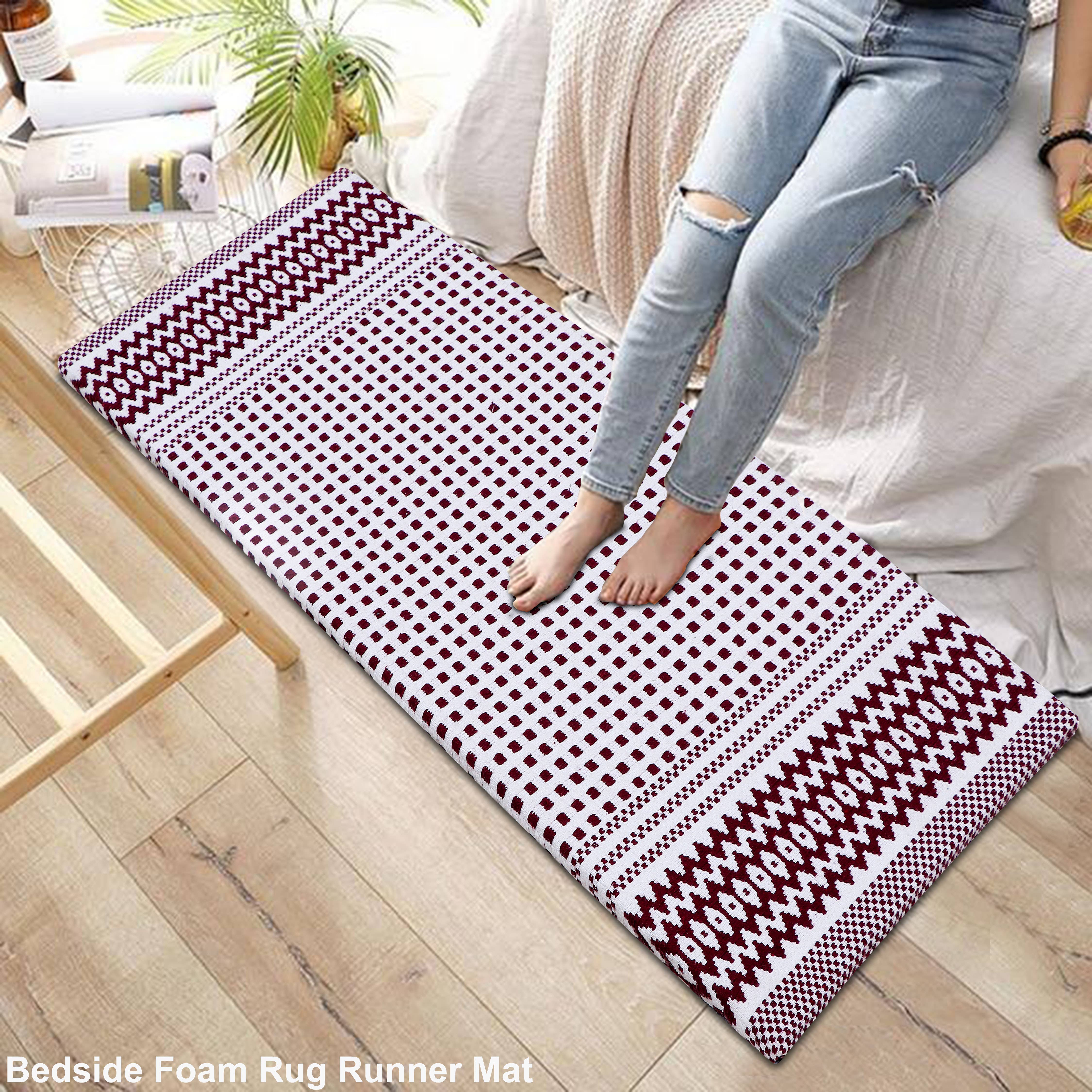 COZY HOMES COLLECTION - Wholesale Floor Mat - Cotton Woven Anti Fatigue Cushioned Kitchen Mat 18X30''6