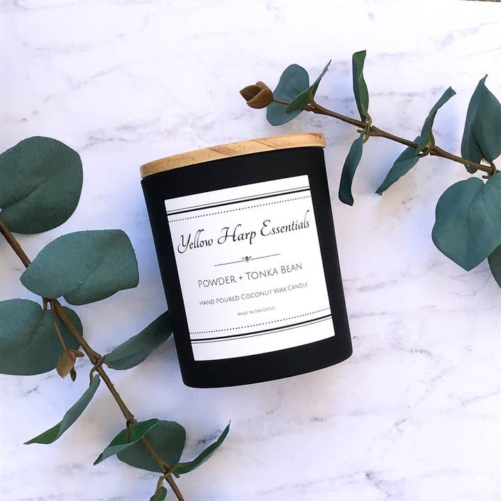 Powder + Tonka Bean for wholesale by Yellow Harp Essentials