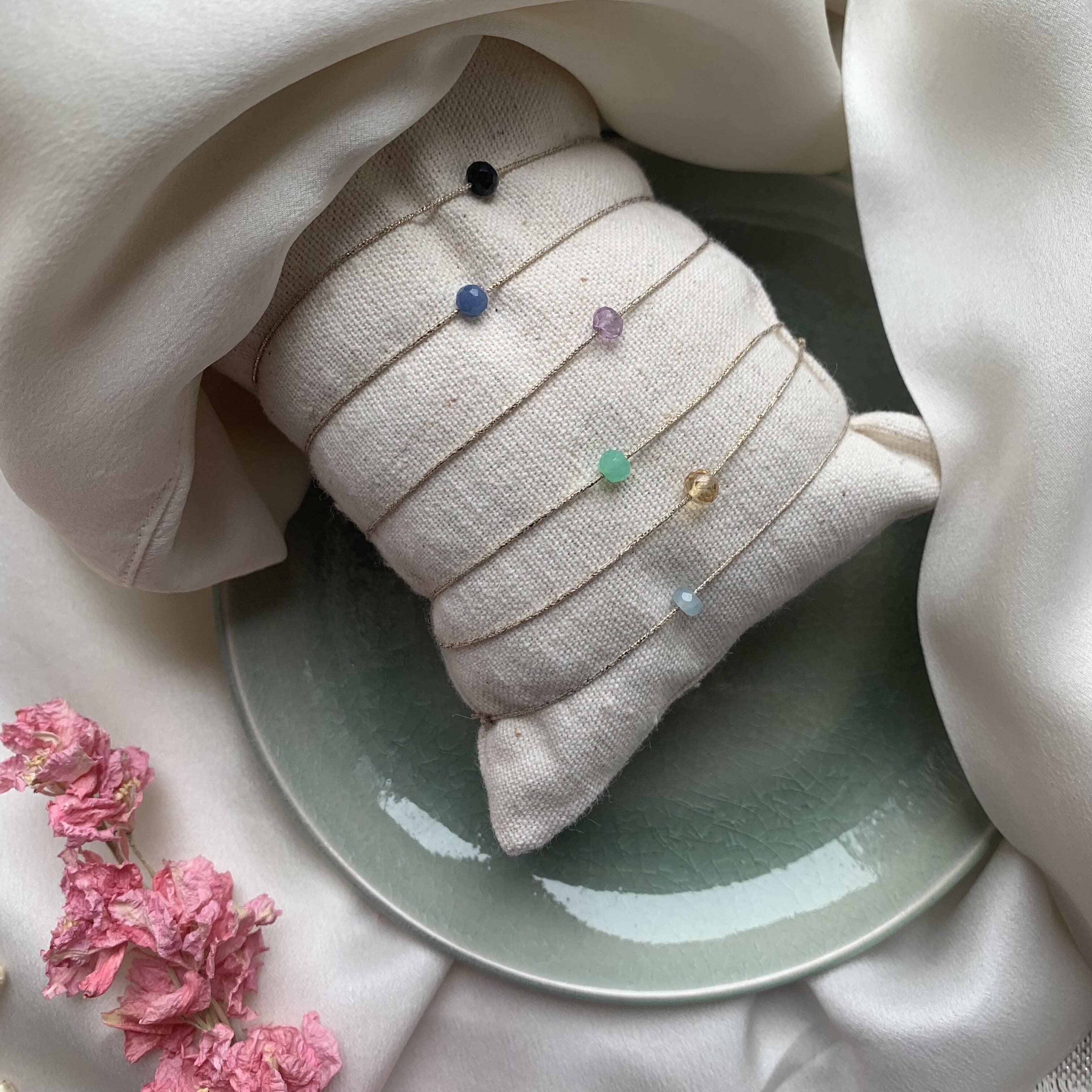 Sophie Deschamps Bijoux - Wholesale Beaded Bracelet - PINK BRACELET, mini fine stone (BRO)13