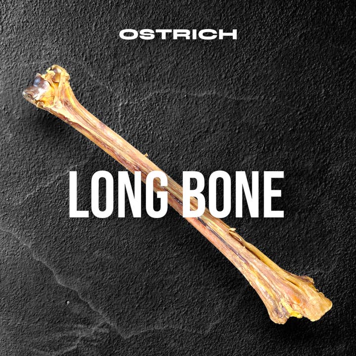 Savannah Pet Food - Wholesale Pet Treats - Dog - Ostrich Long Bone Single Ingredient Novel Protein Dog Treat