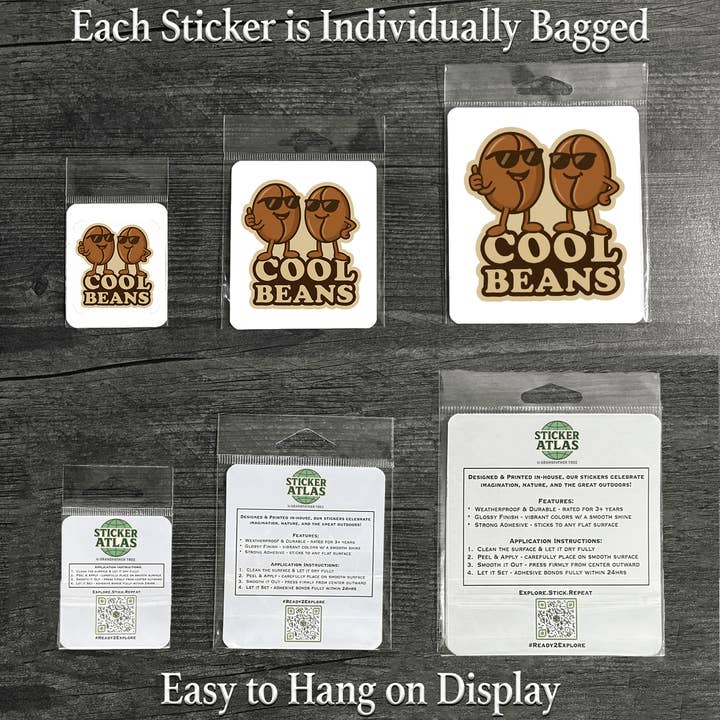 Sticker Atlas - Wholesale Sticker - Cool Beans Sticker1
