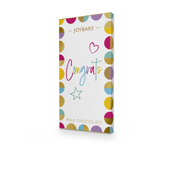 Congrats - Finest Colombian Milk Chocolate Bar for wholesale by Joypots Ltd