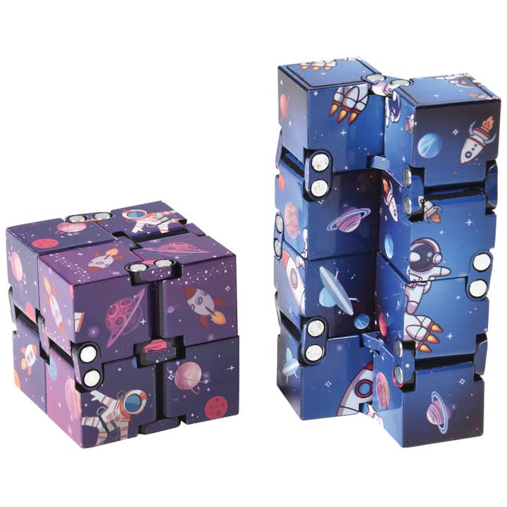 US Toy Company - Wholesale Fidget Toy - Kids - Outer Space Infinity Cube 12-unit case pack3
