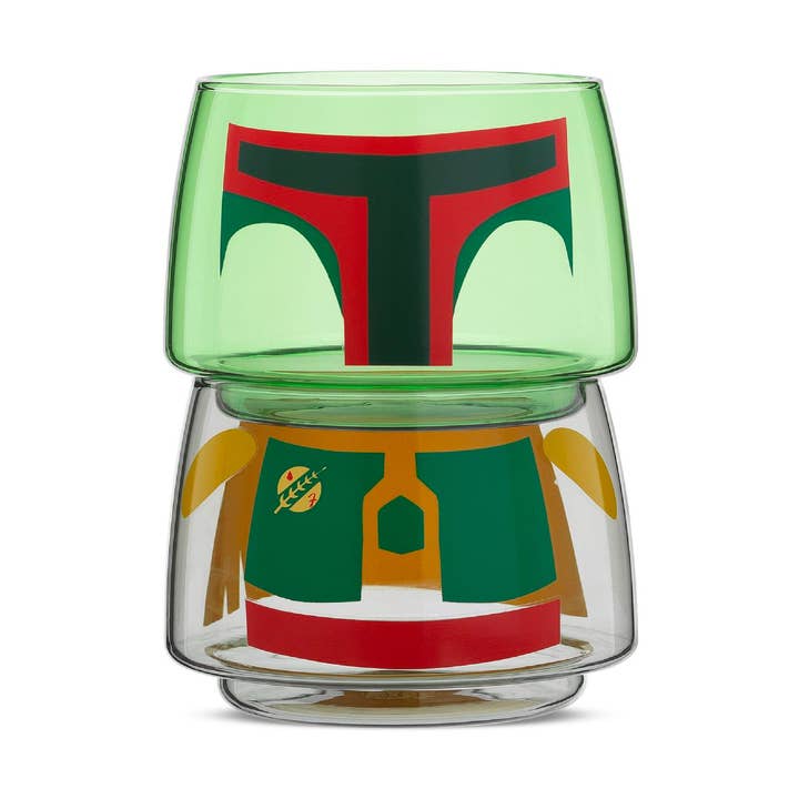 JoyJolt – Engroshandel Drikkeglas/kop – Star Wars™ Karakterkollektion Boba Fett stabelbare briller0