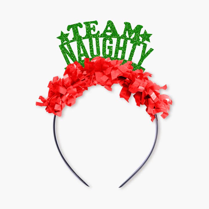 Team Naughty Christmas Party Crown for wholesale by Festive Gal