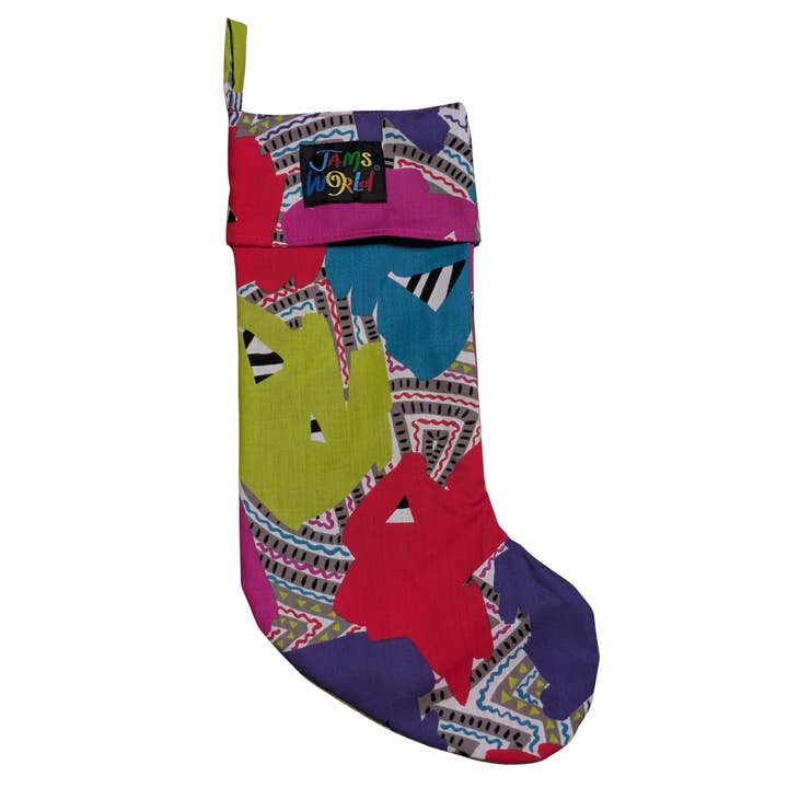 Meia de Natal - Enfeites Roxos por atacado de JAMS World