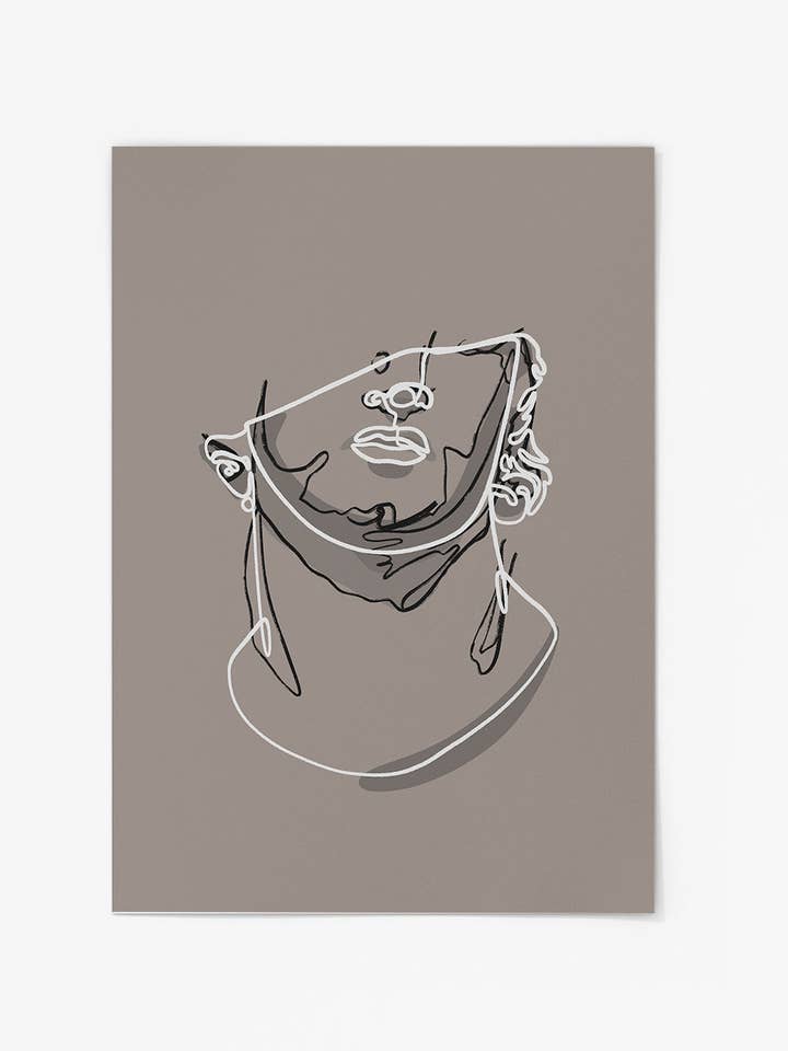 Leder af Youth Line Art Print for engroshandel hos Collett Studios