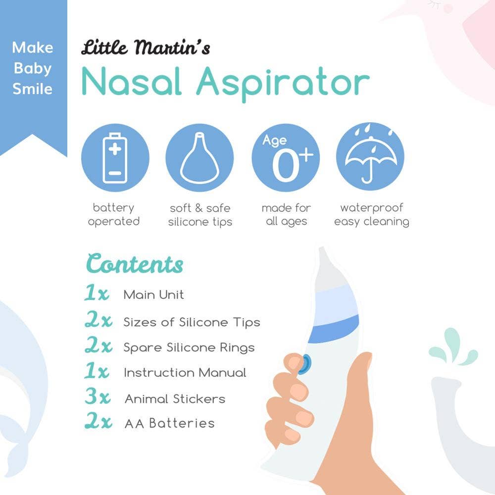 Little Martin's Drawer - Wholesale Nasal Care - Baby Electric Nasal Aspirator4