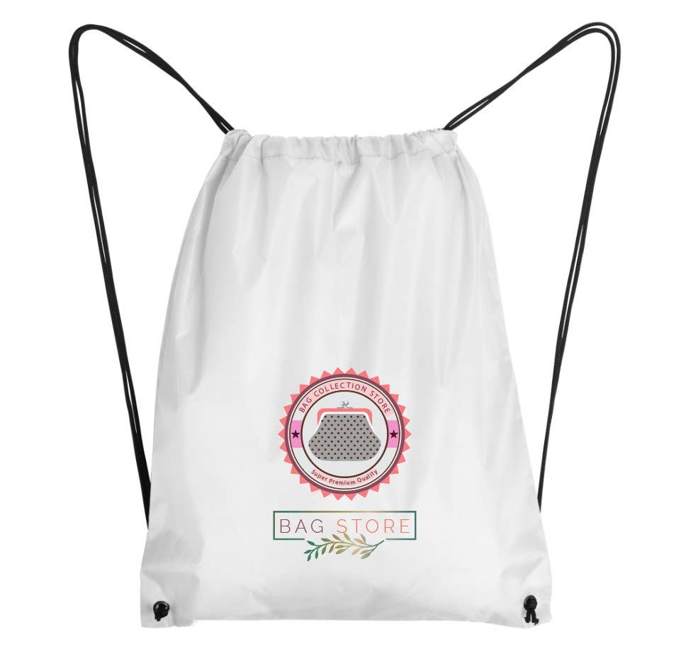 eBuyGB Craft Blanks – wholesale Drawstring bag – Unisex – Blank White Drawstring Bag Sublimation Cords Metal Eyelets3