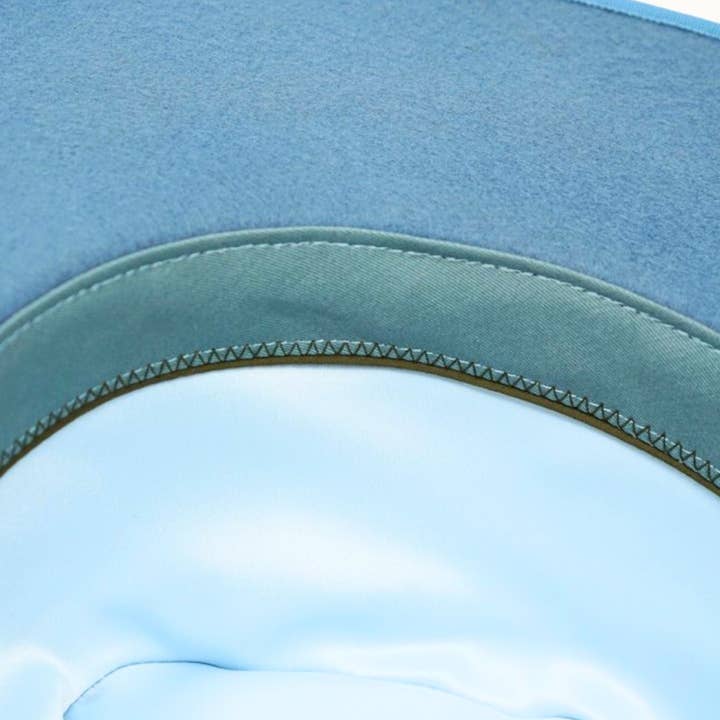 Olive & Pique - Wholesale Fedora - Women's - BILLIE - 100% Wool Felt Rancher, Satin Lined, Powder Blue4