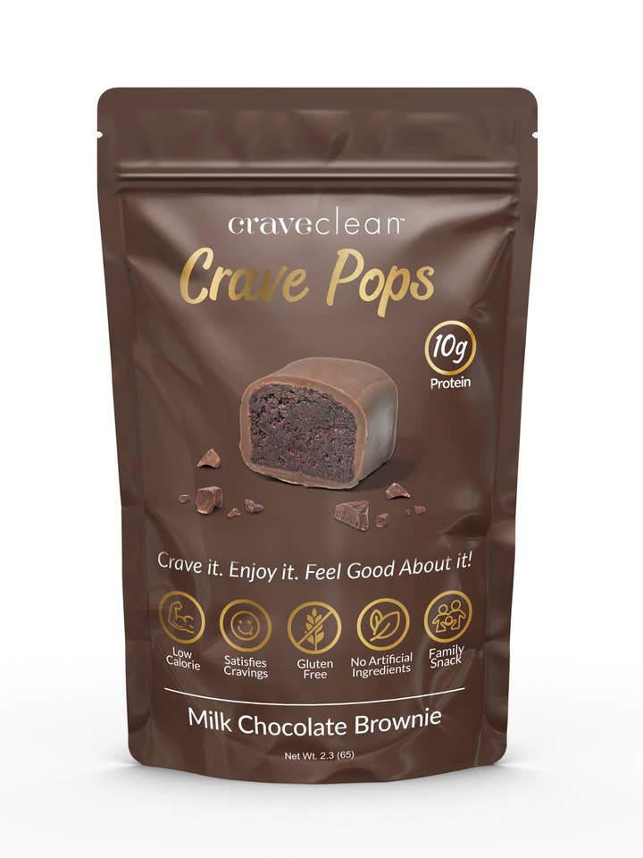 Milk chocolate Crave Pops - Box of 8 for wholesale by CraveClean