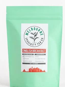 English Breakfast Tea - Silk tea bags for wholesale by Melbourne Coffee Roasting Co