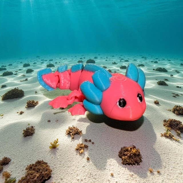 Rocky Top Delights – wholesale Fidget toy – Kids – Annie Axolotyl Mini 3D Printed Animal