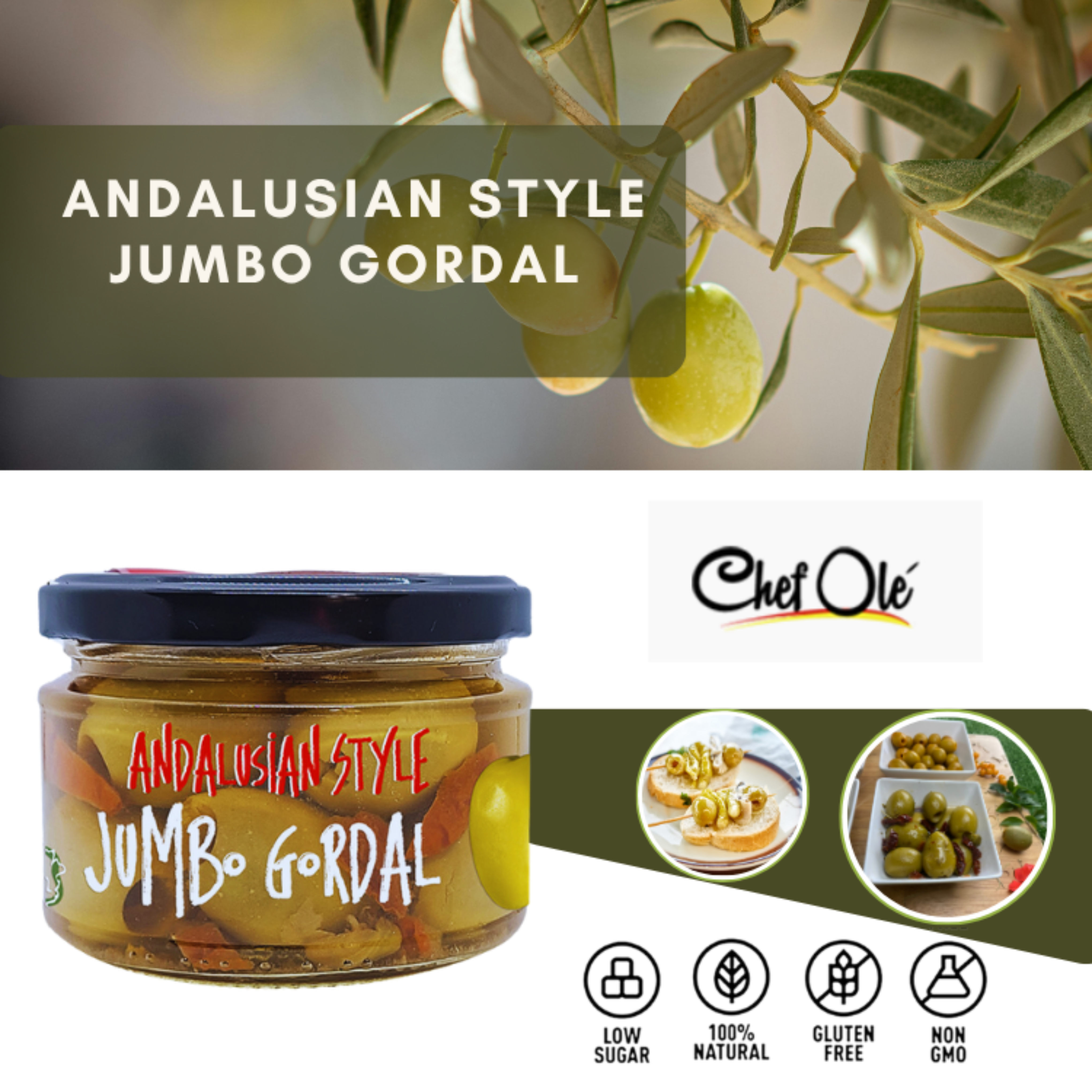 Chef Ole boxes llc - Wholesale Olives - Chef Ole Olivia Olive Fancy Collection-Since 1926-Authentic Gourmet Olive Gift. Spanish marinated variety. 10 oz jar(Pack of 5) for Charcuterie Board. Vegetarian & Foodie Gift Basket from Spain.2