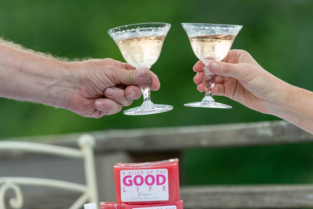 Soap By The Slice – wholesale Bar Soap – 5 oz Prosecco Soap Slice   6