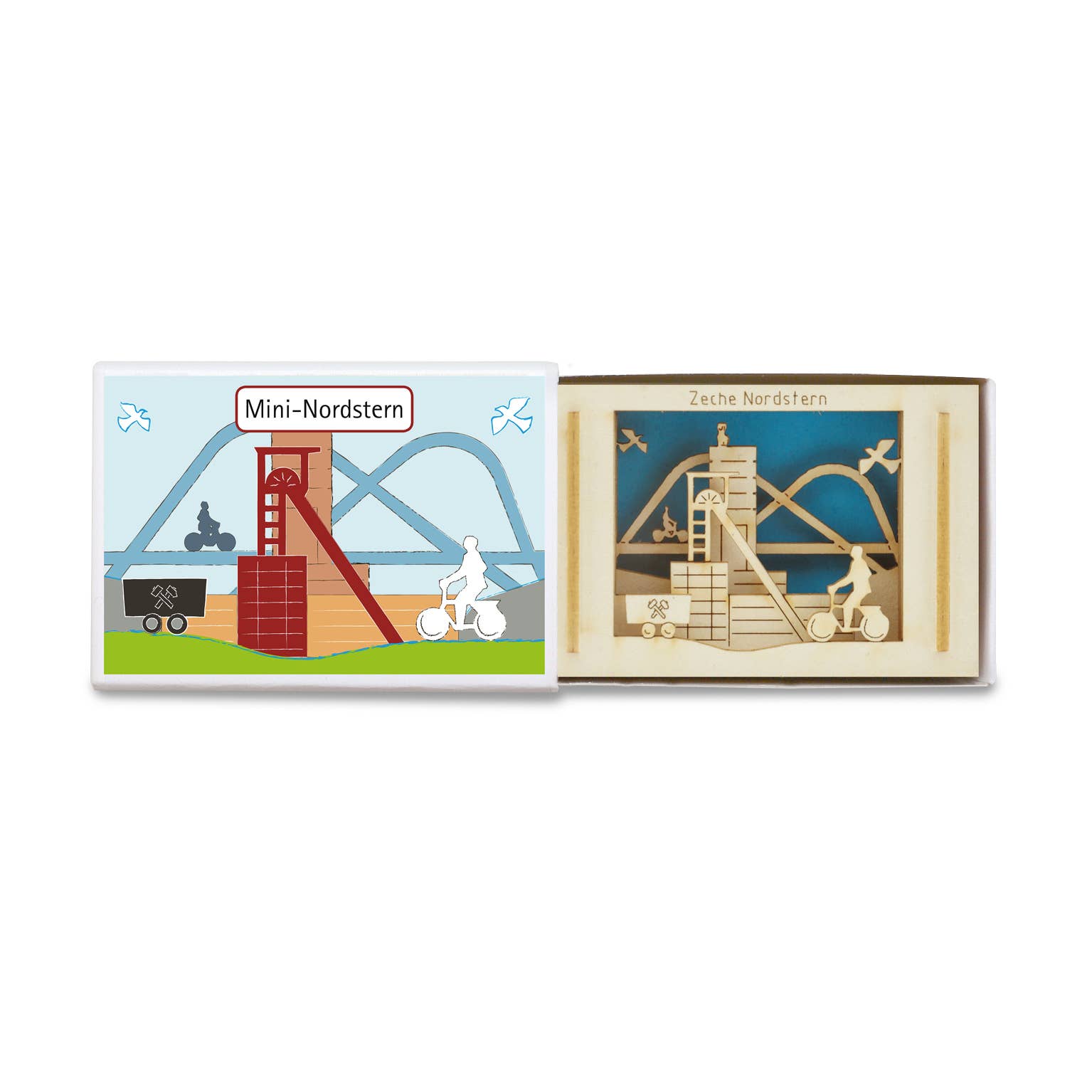 SILHOUBOX - Vente Décorations de table - Gelsenkirchen-Zeche Nordstern-Silhoubox S — article cadeau0