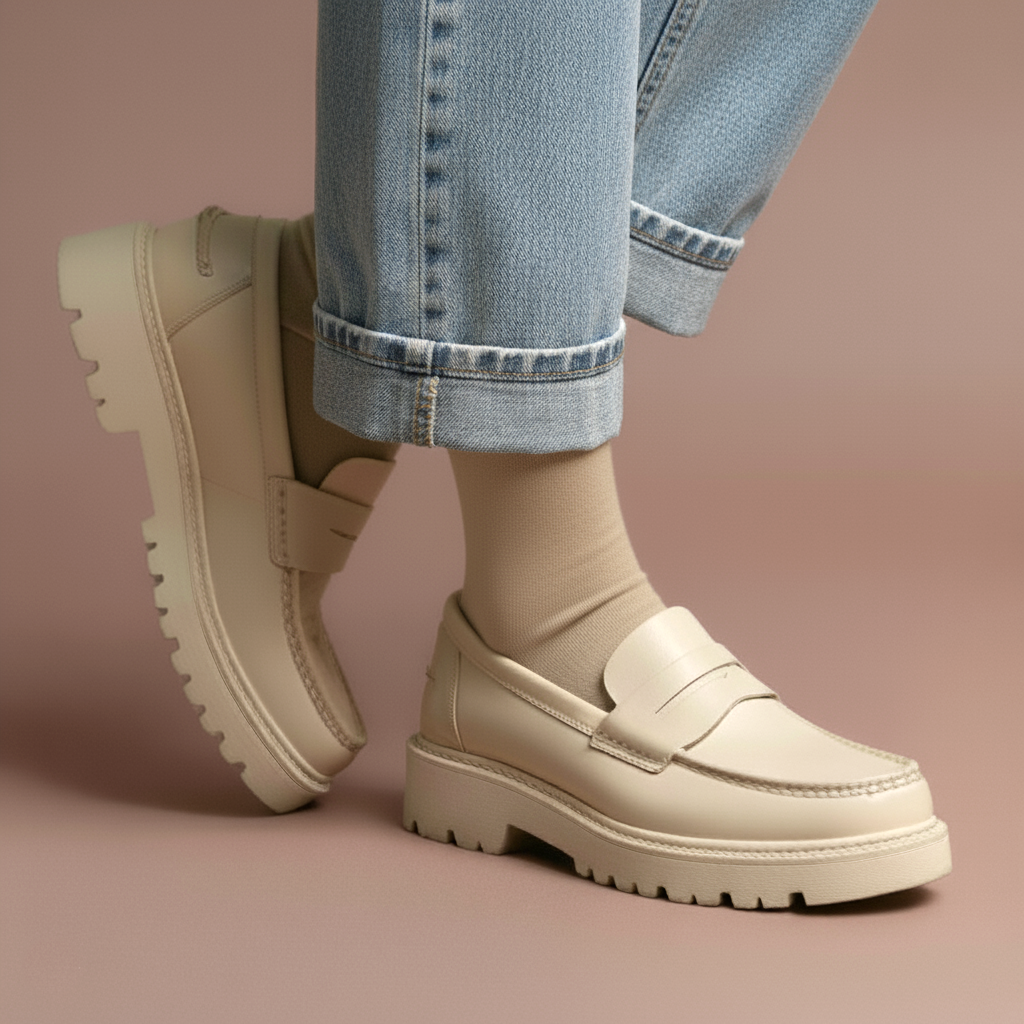 KLUE - Wholesale Socks – Women's - KLUE Merino Wool socks plain | Beige2