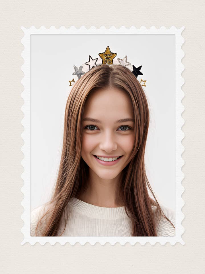 Frohes Neues Jahr Stirnbänder für Damen, Silvesterhut Star für den Großhandel von Happy Dream Gifts