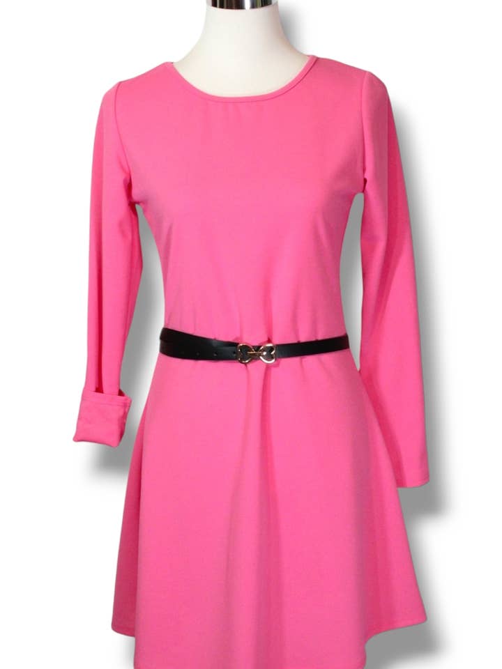 NINEF - Wholesale Dress - Women's - Multi-Color Noble Dress: Stretch Fit with Optional Belt