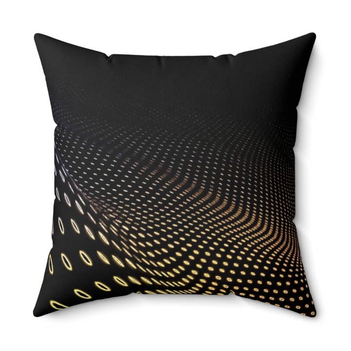Pulse Matrix - Faux Suede Throw Pillow for wholesale by softcore interiors