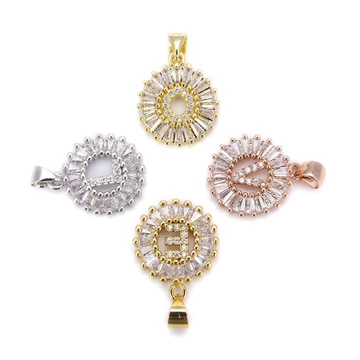 Alphabet-Halskette, 18 Karat Gold gefüllte Buchstaben-Halskette CP558 für den Großhandel von Beads Creation