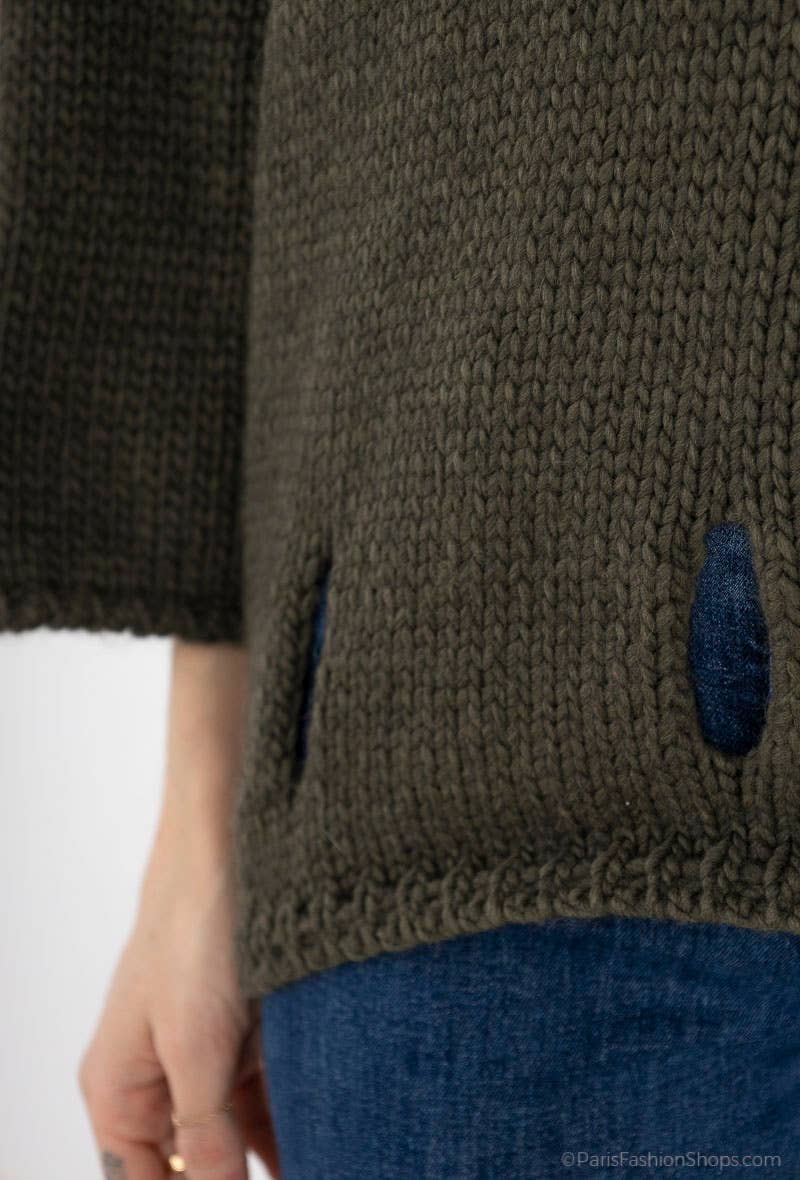 LINEN & COTTON HOUSE - Wholesale Knitted jumper – Women′s - ALPACA SWEATER 086029