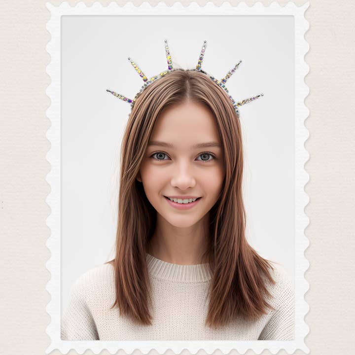 Happy Dream Gifts - Wholesale Party Hat/Crown - Silver Halo Headpiece Ren Faire Headband New Year Crown