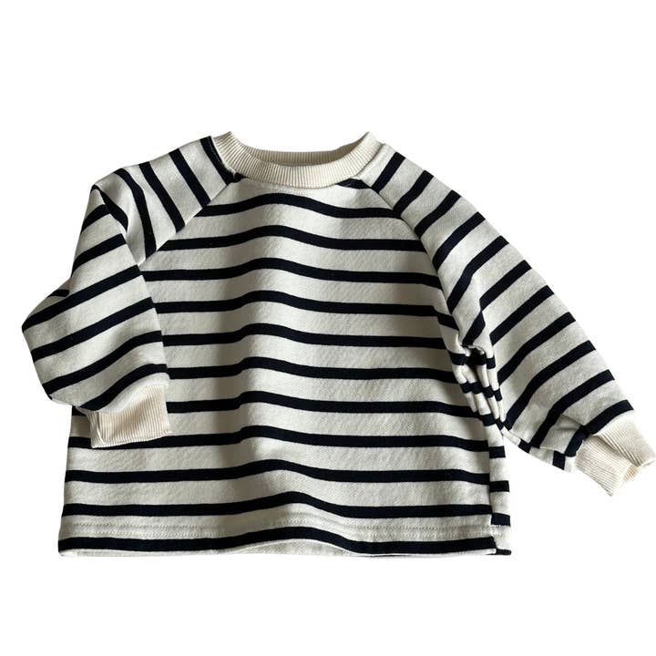 *WHOLESALE* Cotton Sweatshirt - Breton Stripe for wholesale on Faire2