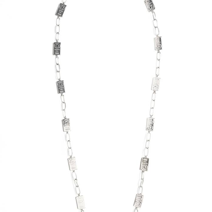 Kette lang silberne Halskette für den Großhandel von Lingot d'Amour