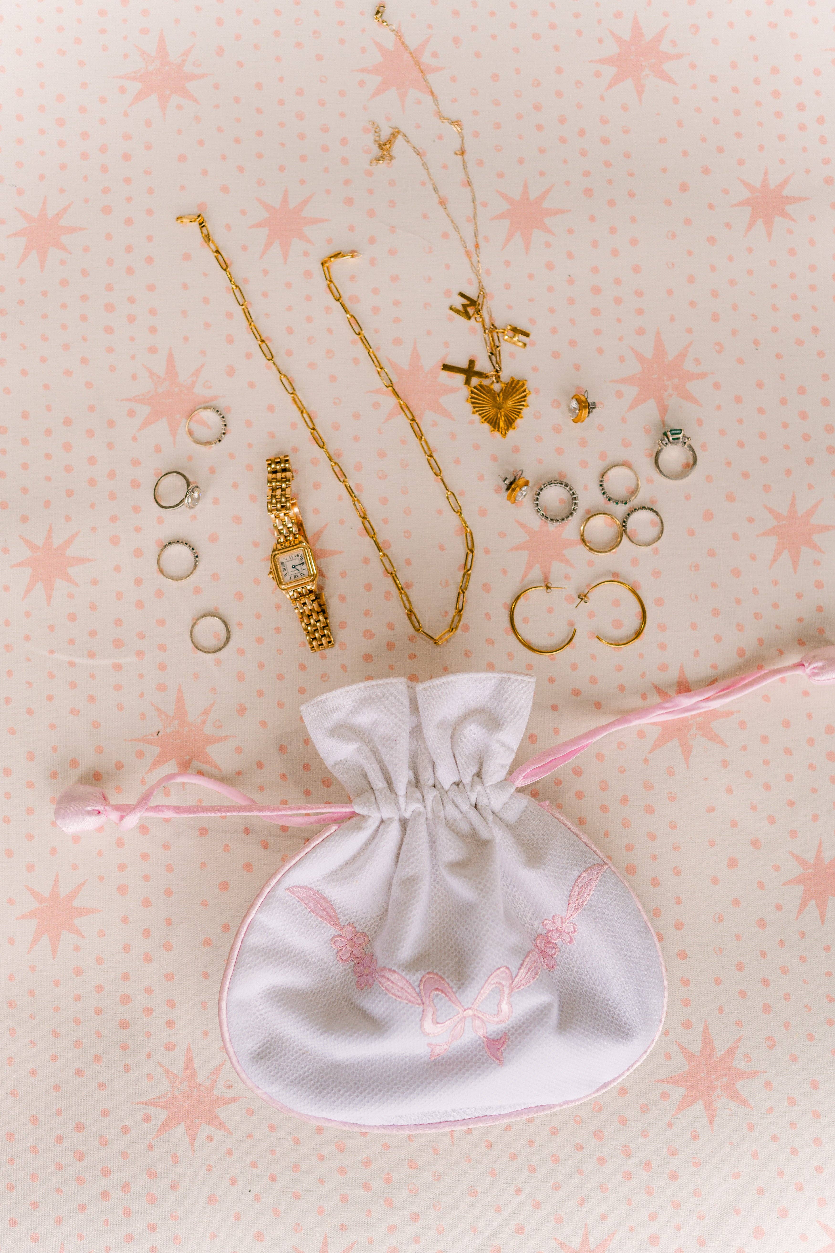 Lenora - Vendita all'ingrosso Portagioie/organizer per gioielli - POCHETTE PORTAGIOIELLI CON FIOCCO FLOREALE6