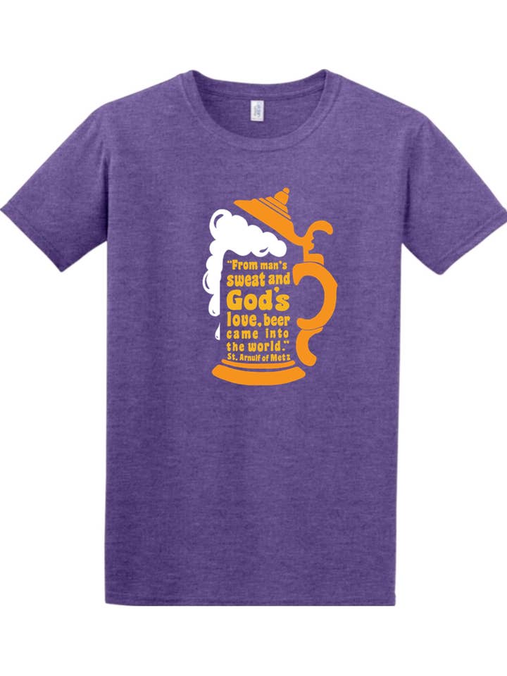 Sock Religious - Wholesale Screen Printed T-Shirt - Unisex - Beer Stein Quote - Adult T-shirt4