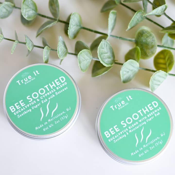 True It Naturals - Wholesale Healing salve/balm/cream - Eucalyptus Chest Rub - BEE SOOTHED | Natural Vapor Rub4