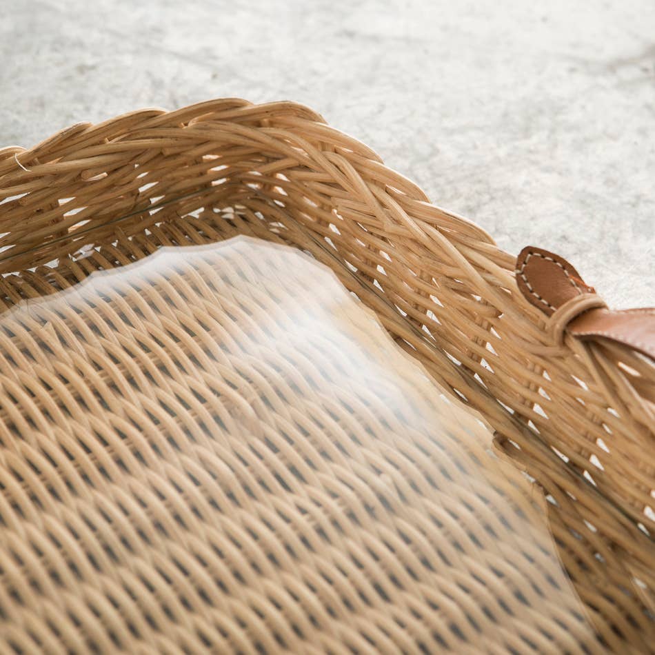 Mahe Homeware - Wholesale Decorative Tray - Rattan Rectangular Tray Marsella2