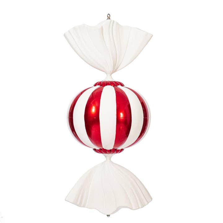 Vickerman 36" Red/White Candy Ornament for wholesale by Vickerman