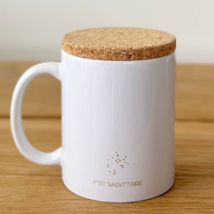 Marcel & Lily - Vendita all'ingrosso Tazza - Tazza astro kid "Piccolo Sagittario" con coperchio in sughero3