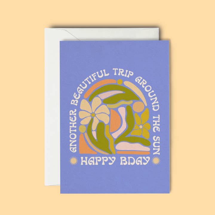 The SoulShine Co. - Wholesale Birthday Card - Beautiful Year Around The Sun, Happy Bday - Greeting Card