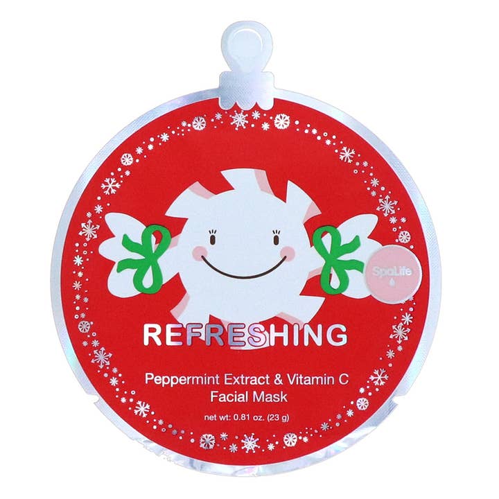 My Spa Life - Wholesale Skincare Face Mask - Refreshing Peppermint Extract & Vitamin C Facial Mask