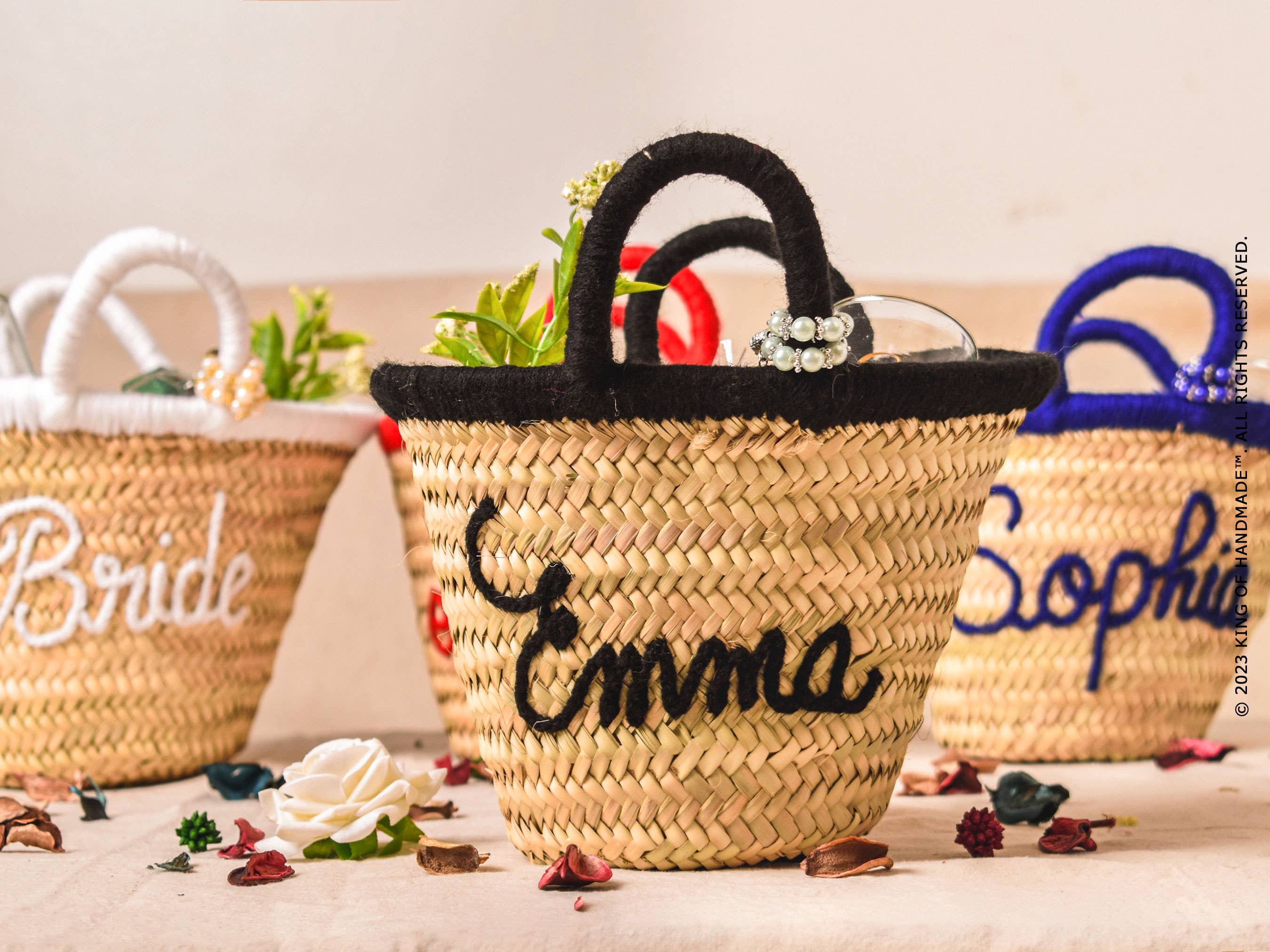 King Of Handmade - Wholesale Beach Bag - Custom embroidered handbags For Bride, Bridal party Gift17